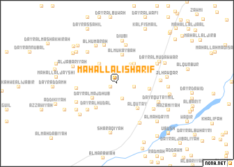 map of Maḩall ‘Alī Sharīf