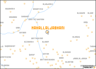 map of Maḩall al Jabhānī