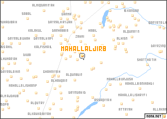 map of Maḩall al Jirb