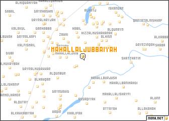 map of Maḩall al Jubbā‘īyah
