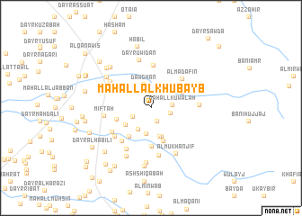 map of Maḩall al Khubayb