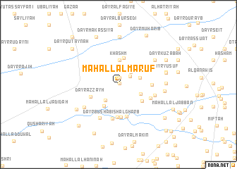 map of Maḩall al Ma‘rūf