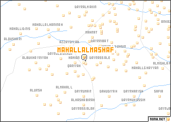 map of Maḩall al Mash‘af