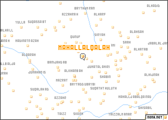 map of Maḩall al Qal‘ah