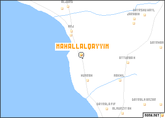 map of Maḩall al Qayyim
