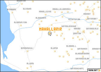 map of Maḩall ‘Arīr