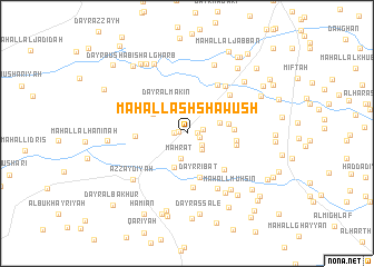 map of Maḩall ash Shāwush