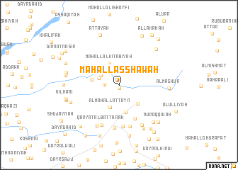 map of Maḩall as Sha‘wah