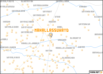 map of Maḩall as Suwayd