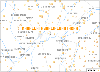 map of Maḩallat Abū ‘Alī al Qanţarah