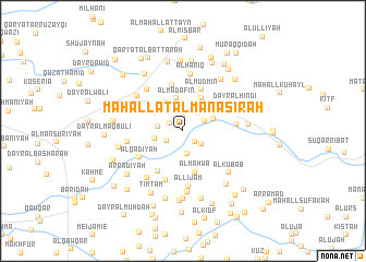 map of Maḩallat al Manāşirah