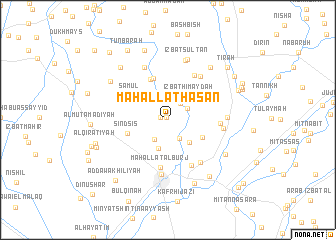 map of Maḩallat Ḩasan