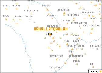 map of Maḩallat Qablah