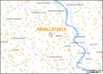 map of Maḩallat Qays