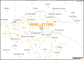 map of Maḩall aţ Tawīl