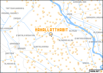 map of Maḩallat Thābit