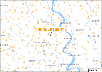 map of Maḩallat ‘Ubayd