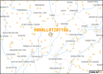 map of Maḩallat Zayyād