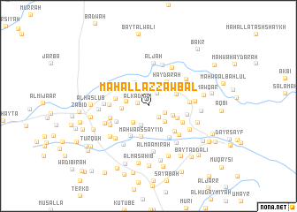 map of Maḩall az Zawbal