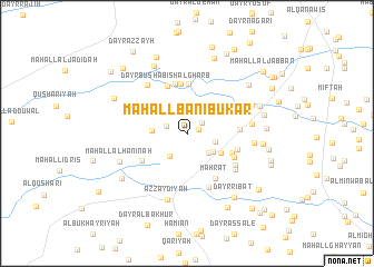 map of Maḩall Banī Bukar