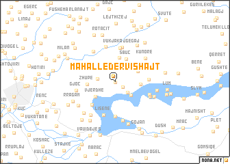 map of Mahallʼ e Dervishajt