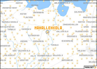 map of Maḩalleh Kolā