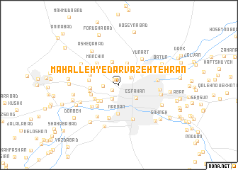 map of Maḩalleh-ye Darvāzeh Tehrān