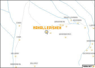 map of Maḩall-e Pīsheh