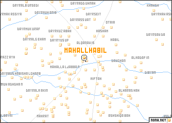 map of Maḩall Ḩabīl