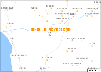 map of Maḩall Ḩusayn al ‘Āqil