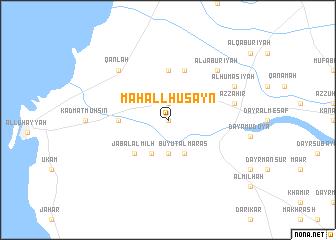 map of Maḩall Ḩusayn