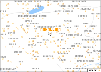 map of Mahalliān