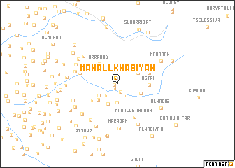 map of Maḩall Khābiyah