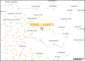 map of Maḩall Kuḩayl