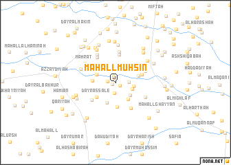 map of Maḩall Muḩsin