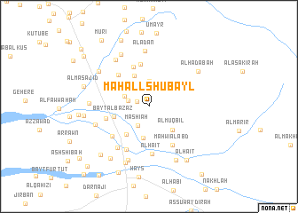 map of Maḩall Shubayl