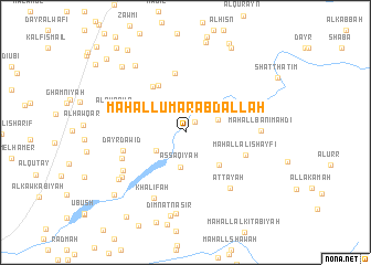 map of Maḩall ‘Umar ‘Abd Allāh