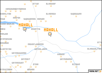 map of Maḩall