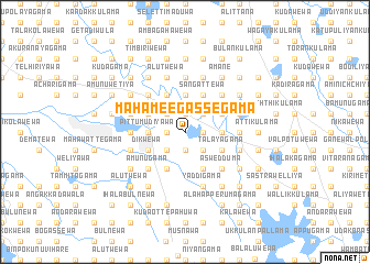 map of Maha Meegassegama