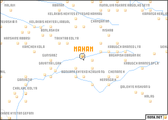 map of Maham