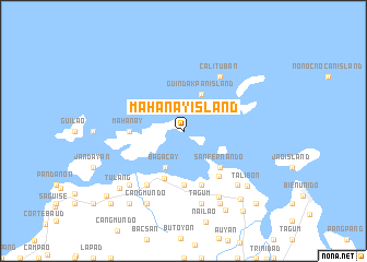 map of Mahanay Island