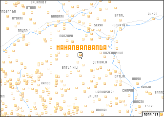 map of Mahan Ban Bānda