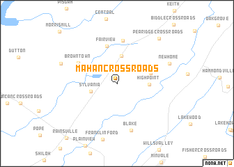 map of Mahan Crossroads