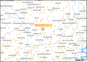 map of Mahān Devi