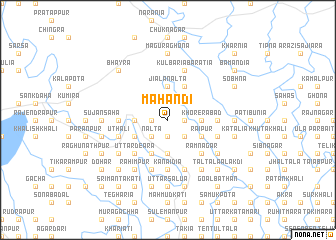 map of Mahāndi