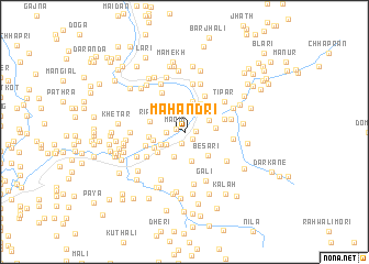 map of Mahāndri