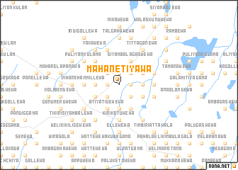 map of Mahanetiyawa