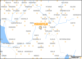 map of Mahanga