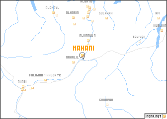 map of Mahānī