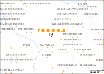 map of Māhān Khānlū